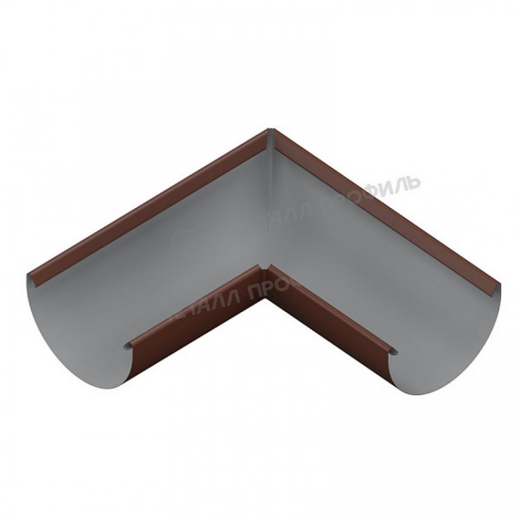 Угол желоба МЕТАЛЛ ПРОФИЛЬ ПРОЕКТ D185 Ral 8017 Угол желоба МЕТАЛЛ ПРОФИЛЬ ПРОЕКТ D185 Ral 8017