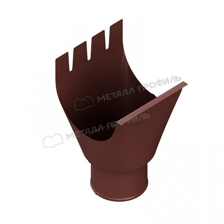 Воронка выпускная МЕТАЛЛ ПРОФИЛЬ Foramina 150/100 RR 32, коричневый