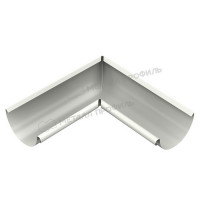 Угол желоба внутренний МЕТАЛЛ ПРОФИЛЬ Foramina PUR 125/100 RAL 9010, белый