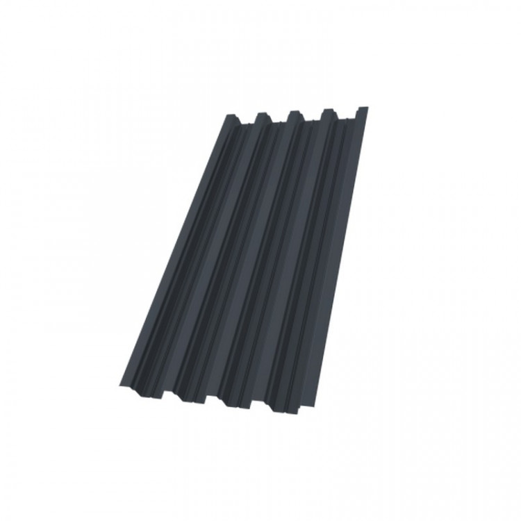 Профнастил Н75R 0,7 PE RAL 7024 мокрый асфальт Профнастил Н75R 0,7 PE RAL 7024 мокрый асфальт