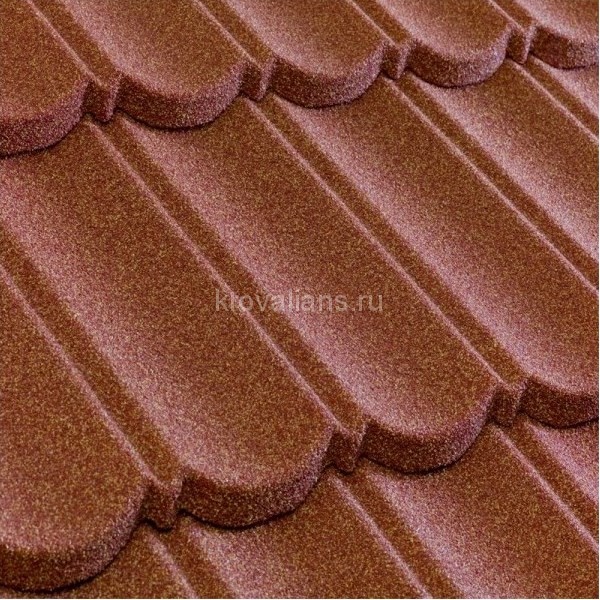 Композитная черепица Metrotile (Метротайл) MetroBond (Терракот) /лист/