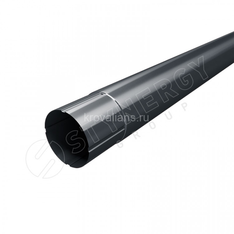 Stynergy Стандарт 125/90 Труба круглая соединительная 1000 мм RAL 7024