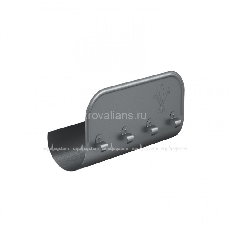 AS PU MATT 150/100 Ограничитель перелива прямой L=0,34м RR-23 Matt