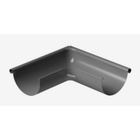Docke STAL PREMIUM MATT 125/90 мм Угол внешний  90 гр Графит RAL7024 8шт/упак