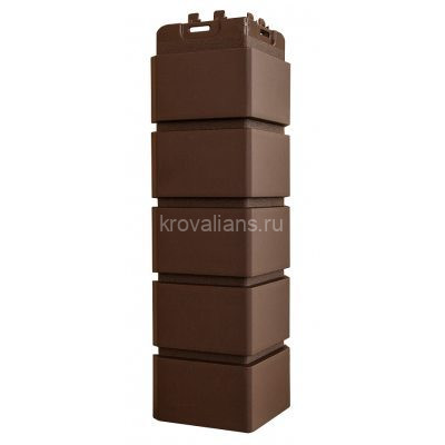 Угол Grand Line Клинкерный кирпич Classic шоколадный (0,390*0,120) 12шт/уп