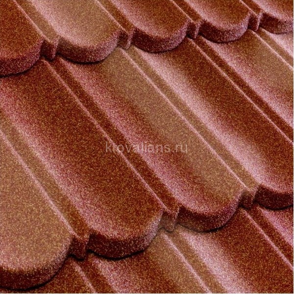 Композитная черепица Metrotile (Метротайл) MetroBond (Терракотово-Желтый) /лист/