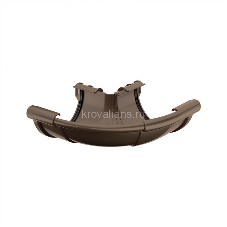 Galeco PVC 152 130/100 Угол внешний регулированный 90-135гр. Темно-коричневый RAL 8019 (10шт/уп)