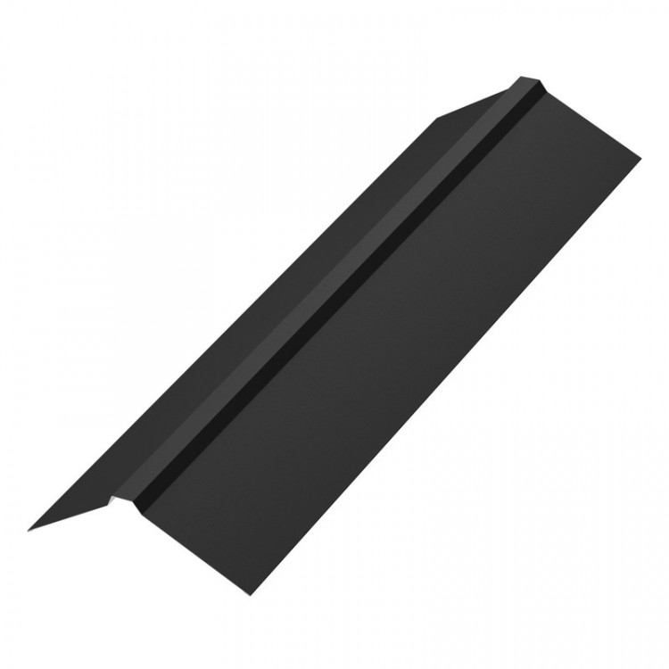 Конек плоский 160х30х160х2000 PU Matt Rooftop Кашемир 0,5 мм Zn275 RAL9005