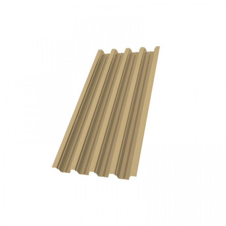 Профнастил Н75R 0,7 PE RAL 1014 слоновая кость Профнастил Н75R 0,7 PE RAL 1014 слоновая кость