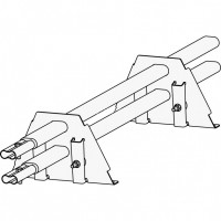 Снегозадержатель ROOFsystems PRESTIGE ZN 45*25 (овал), 1,2м Фальц-Америка (1,5")  RAL 7024