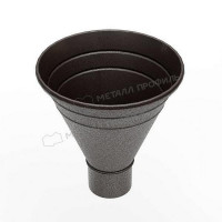 Воронка водосборная МЕТАЛЛ ПРОФИЛЬ Foramina Freeze 125/100 DarkBrown