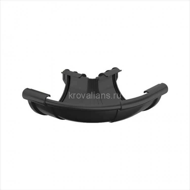 Galeco PVC 152 130/100 Угол внешний регулированный 90-135гр. Черный RAL 9005 (10шт/уп)