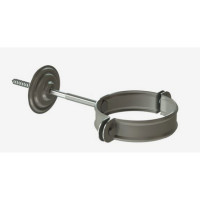 Docke STAL PREMIUM MATT 125/90 мм Хомут трубы Графит RAL7024 40шт/упак