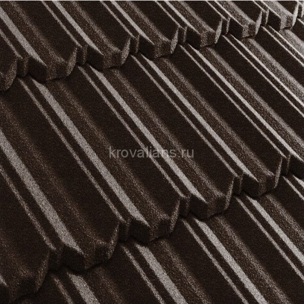 Композитная черепица Metrotile (Метротайл) MetroClassic (Айрон барк) /лист/