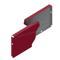 Заглушка желоба левая МЕТАЛЛ ПРОФИЛЬ БЮДЖЕТ 120х86 Ral 3005