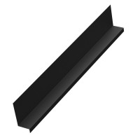 Планка примыкания бокового AQUACLICK 145х70х25х10х2000 PU Matt Rooftop Кашемир 0,5 мм Zn275 RAL9005