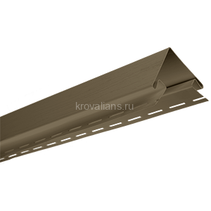 Альта-Профиль (Blockhouse) Планка "наружный угол" орех темный  3,00м Т- 12