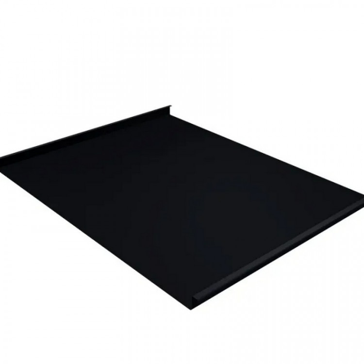 Фальц двойной стоячий Grand Line 0,5 Satin Matt с пленкой на замках RAL 9005 черный Фальц двойной стоячий Grand Line 0,5 Satin Matt с пленкой на замках RAL 9005 черный