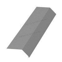 МеталлПрофиль Планка карнизная 100х69х2000 (Полиэстер-01-9006-0.5) /1 шт/