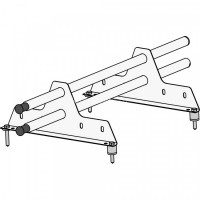 Снегозадержатель ROOFsystems ECONOM d25(круг), 1м  NEXT Т-обр. опора RAL 3005