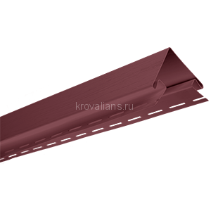 Альта-Профиль Планка "угол наружный" 3,00 м. гранатовый