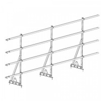 Ограждение ROOFsystems PROMO ZN 40х20 (овал) H-1200/3,0м 2 трубы NEXT фальц RAL3005