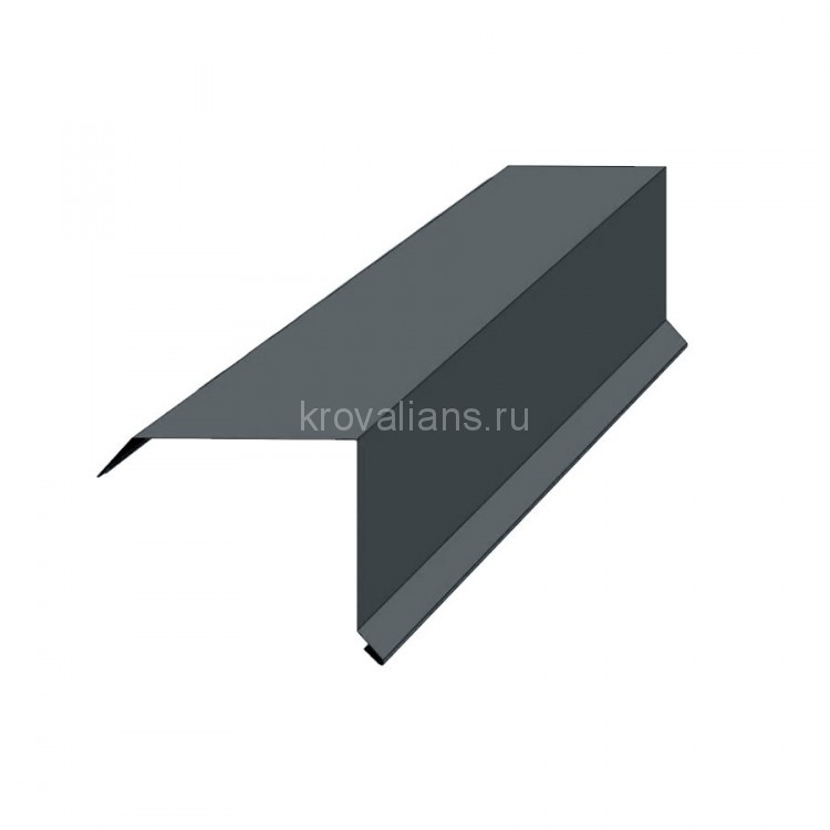 Торцевая планка RUUKKI (Руукки) 2м Classic C Green Coat Pural BT Matt 0,5 мм (RR23) /1 шт/