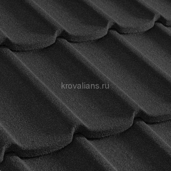 Композитная черепица Metrotile (Метротайл) MetroMistral (Черный) /лист/