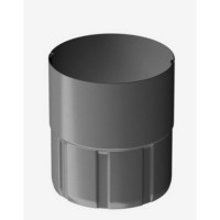 Docke STAL PREMIUM MATT 125/90 мм Муфта соединительная Графит RAL7024 18шт/упак