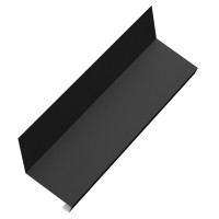 Планка примыкания нижнего к трубе AQUACLICK 150х200х35х30х2000 PU Matt Rooftop Кашемир 0,5мм Zn275 RAL9005