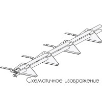 Снегозадержатель ROOFsystems PRESTIGE ZN 45*25 (овал), 3м Фальц-америка (1,5") RAL 3005