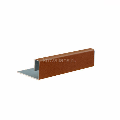 Конечный профиль 45/26/17 L=3м Алю Cedral (Кедрал) С30 /1 шт/
