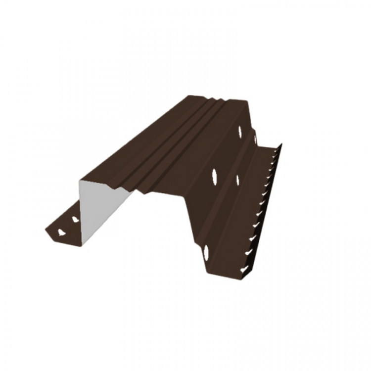 Вентилируемый прогон опорный фальц 35 0,45 PE RAL 8017 шоколад (0,5м) Вентилируемый прогон опорный фальц 35 0,45 PE RAL 8017 шоколад (0,5м)
