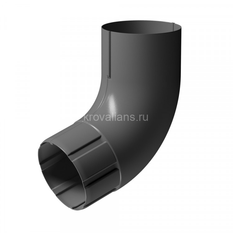 Колено 72 гр Docke (Дёке) STAL PREMIUM 125/90 (Графит RAL7024) /1 шт/