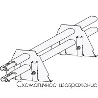 Снегозадержатель ROOFsystems PRESTIGE ZN 45*25 (овал), 3м Фальц-америка (1,5") RAL 7024