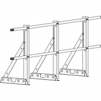 Ограждение ROOFsystems ECONOM d-25 (круг) H-600/3,0м фальц ТУ RAL7004