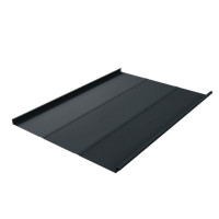 Фальц двойной стоячий Grand Line 0,5 PurPro Matt 275 с пленкой на замках RAL 7016 антрацитово-серый