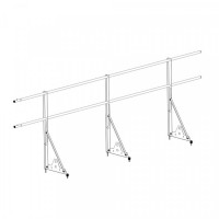 Ограждение ROOFsystems ECONOM d-25 (круг) H-600/3,0м NEXT ТУ (Т-обр. Опора) RAL3005