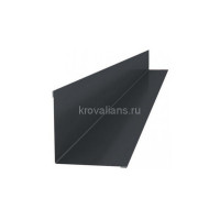 Планка угловая для примыкания к стене RUUKKI (Руукки) 2м Green Coat Pural BT Matt 0,5 мм (RR23) /1 шт/