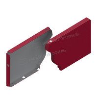 Заглушка желоба правая МЕТАЛЛ ПРОФИЛЬ БЮДЖЕТ 120х86 Ral 3005