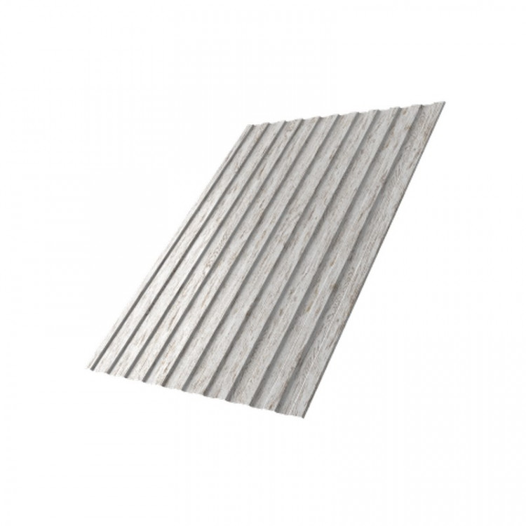 Профнастил С8А 0,45 Print Twincolor Snow Wood Профнастил С8А 0,45 Print Twincolor Snow Wood