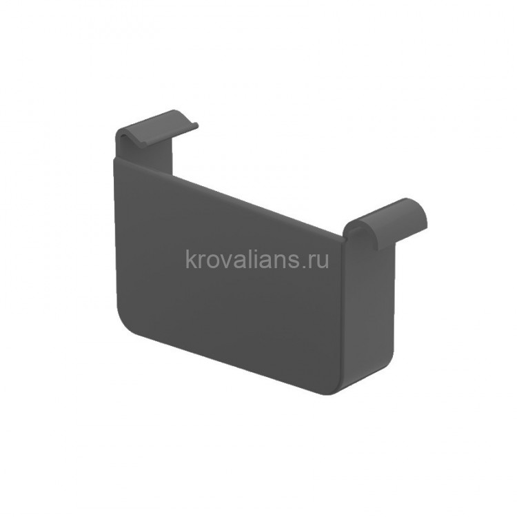 Galeco HIDDEN 125/90 Заглушка левая ПХВ Черный
