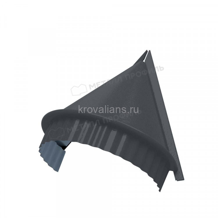 МеталлПрофиль Заглушка конька круглого конусная (VikingMP-01-7024-0.45) /1 шт/