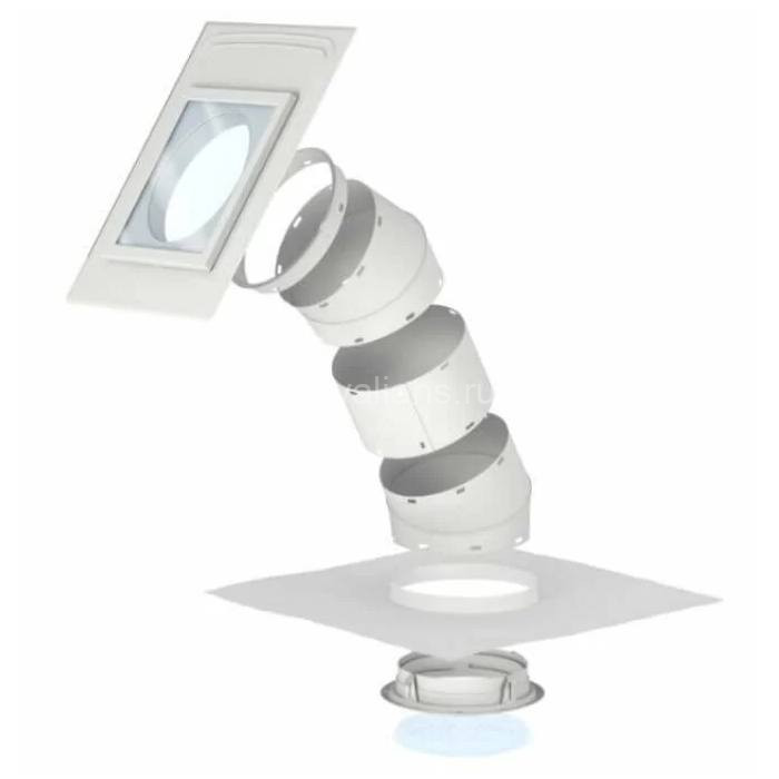 Световой туннель для плоского кровельного материала, фиксированная труба