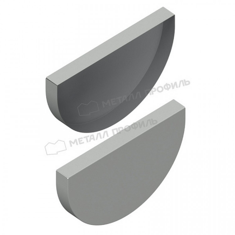 Заглушка желоба МЕТАЛЛ ПРОФИЛЬ ПРОЕКТ D185 Ral 9003