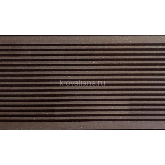 Террасная доска из ДПК Darvolex шовная (Богария) 23,5 * 145 (150) * 4000 мм Венге