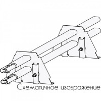 Снегозадержатель ROOFsystems PRESTIGE ZN 45*25 (овал), 3м Фальц-америка (1,5") RAL 8019