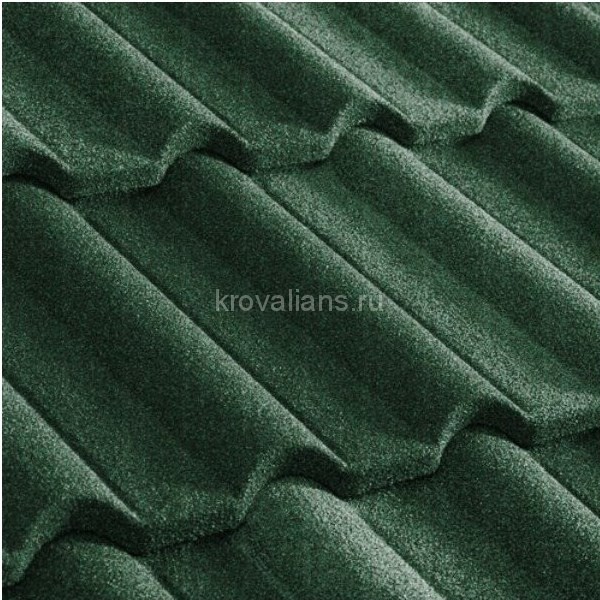 Композитная черепица Metrotile (Метротайл) Gallo (Зеленый) /лист/