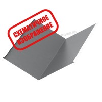 МеталлПрофиль Планка ендовы нижняя 298х298х2000 (AGNETA-03-Copper\Copper-0.5) /1 шт/