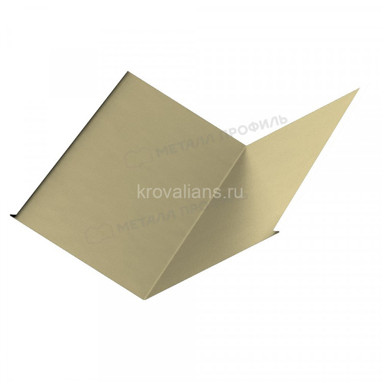 МеталлПрофиль Планка ендовы нижняя 298х298х2000 (Полиэстер-01-1014-0.5) /1 шт/
